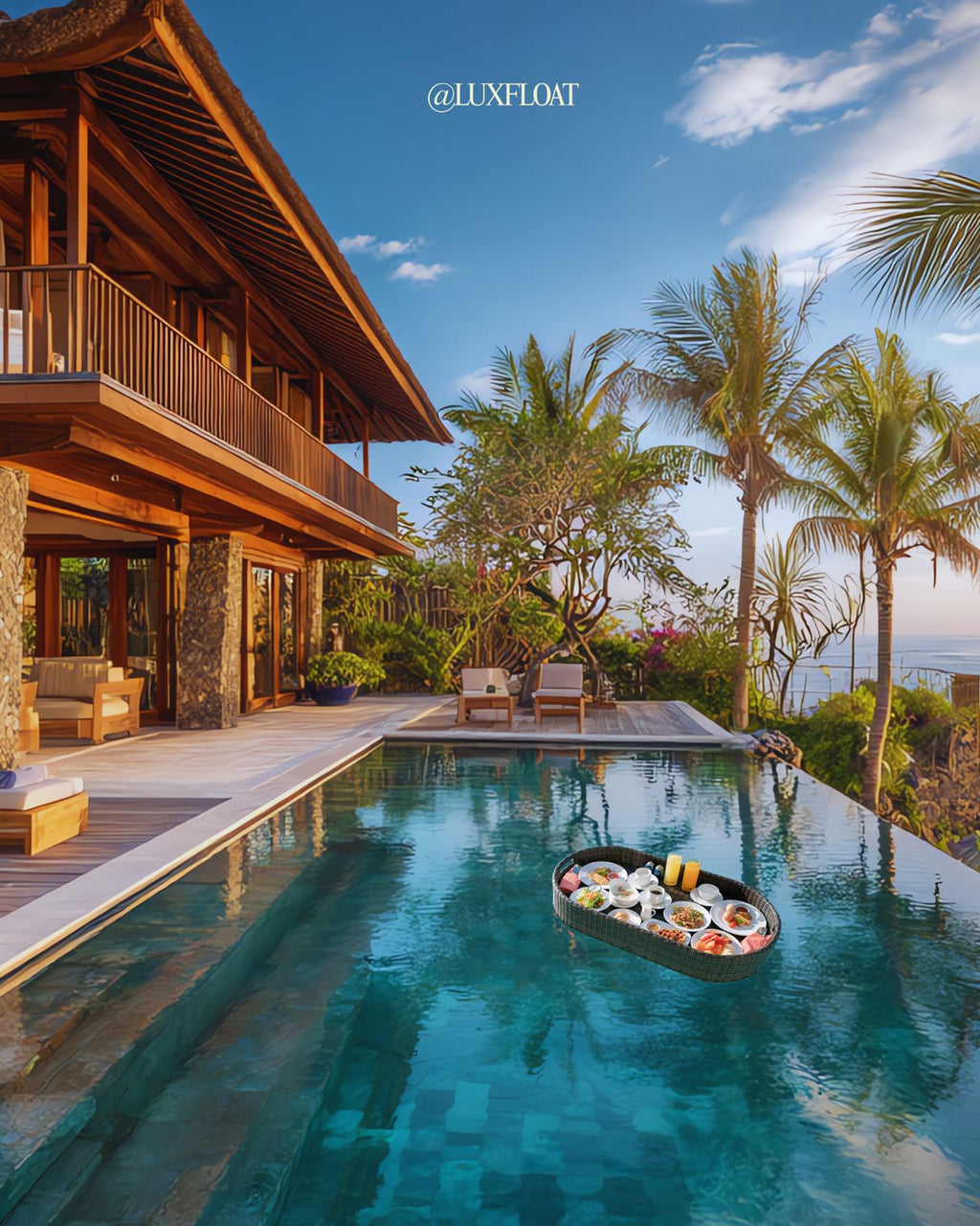 Oval Luxe Floating tray