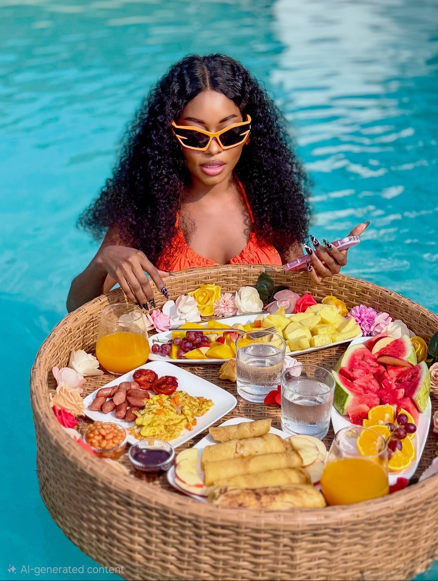 Round Luxe Floating tray