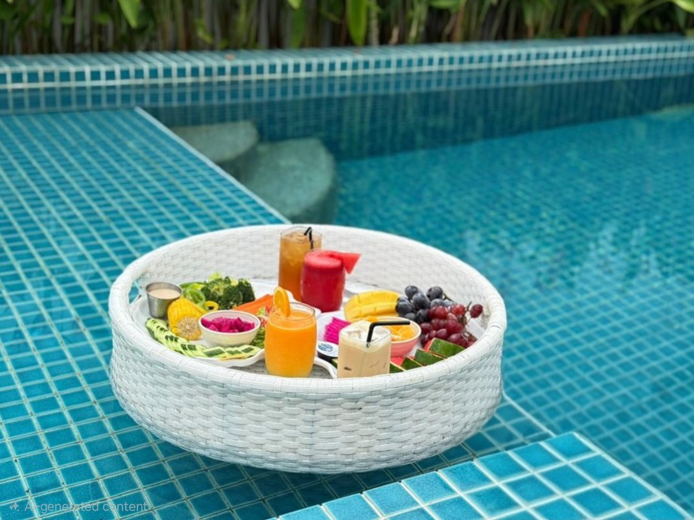 Round Luxe Floating tray